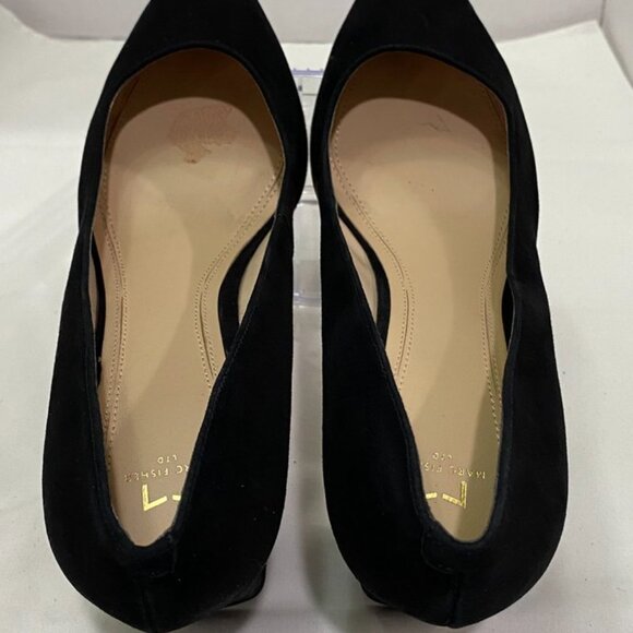 Marc Fisher LTD Black Suede Pointed Toe Block Heel Pumps Size 11M - Picture 10 of 14